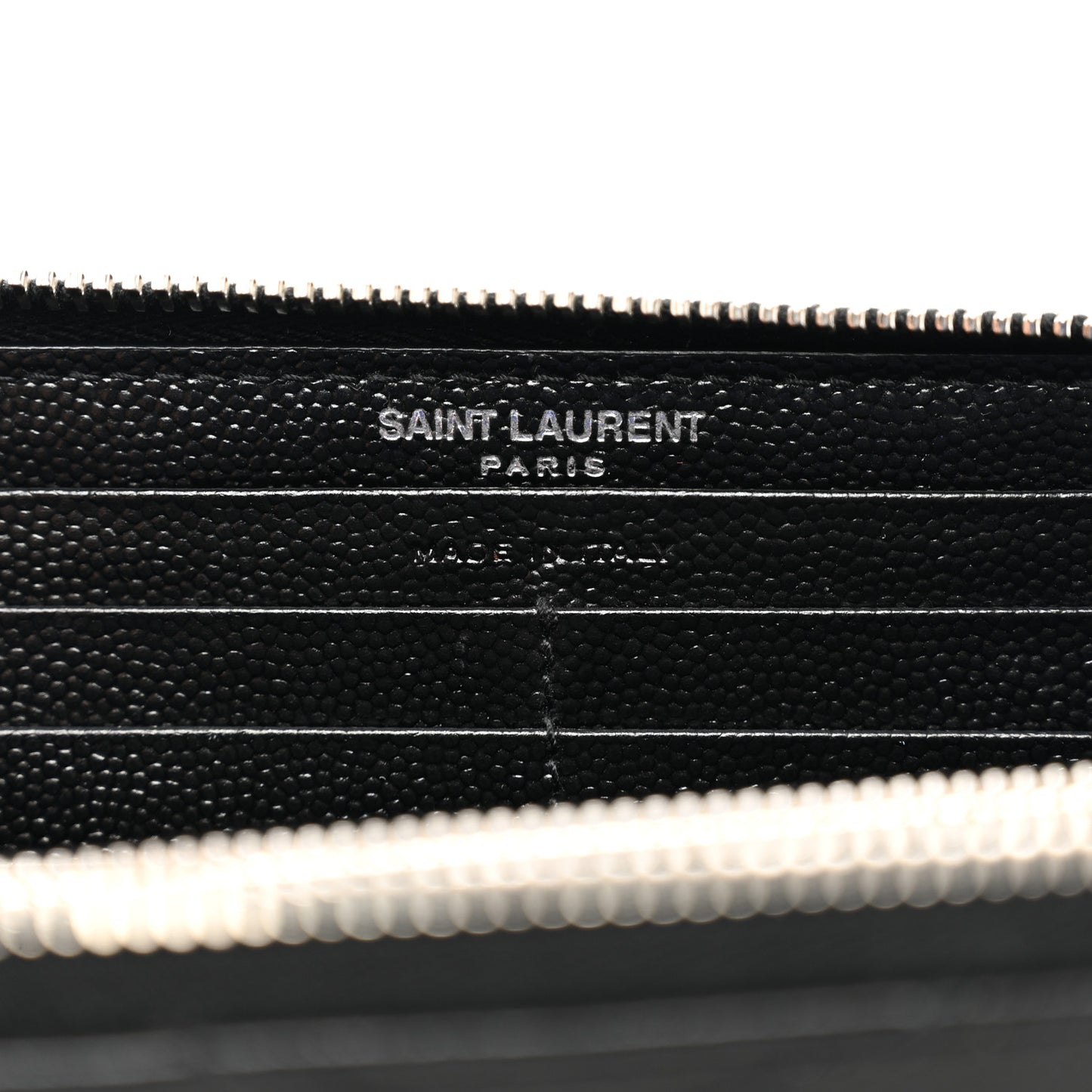 Grain De Poudre Matelasse Chevron Monogram Zip Around Wallet Black