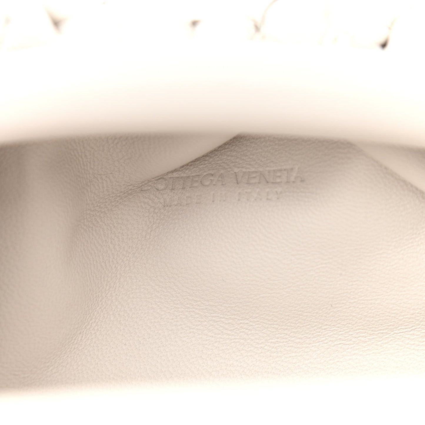 Nappa Intrecciato The Mini Pouch Chalk