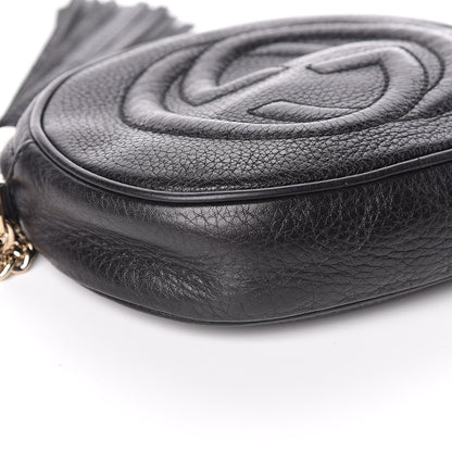 Gucci Pebbled Calfskin Mini Soho Chain Bag Black 10 of 12