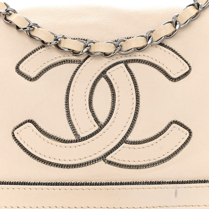 Chanel Lambskin CC Chain Shoulder Bag White 8 of 12