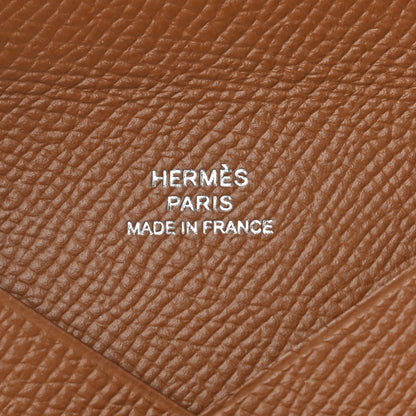 Hermes Epsom Calvi Card Case Gold 5 of 5