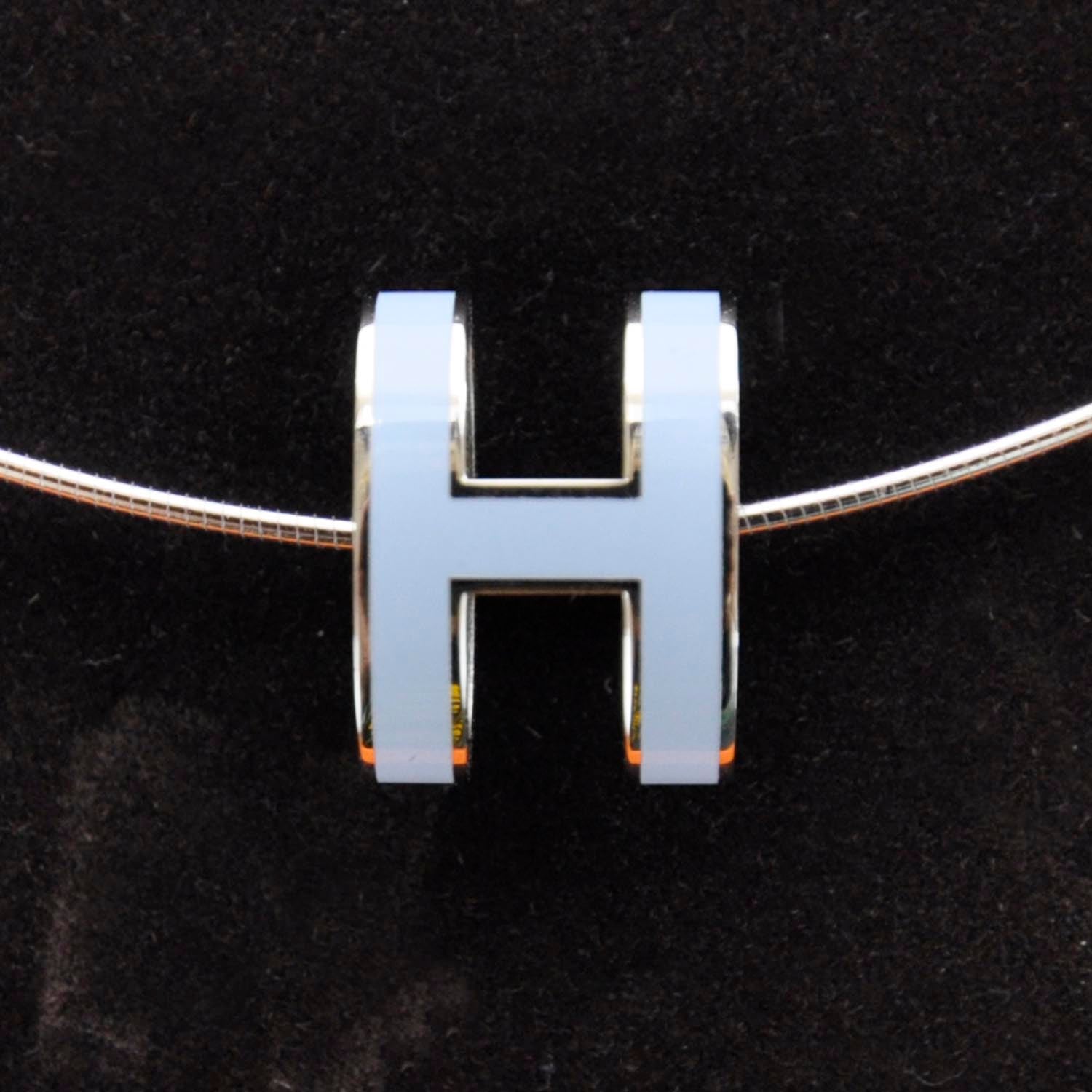 Hermes Pop H Necklace Bleu 3 of 4