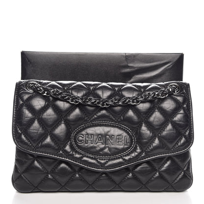 Chanel Aged Calfskin Vintage Ligne Flap Black 8 of 8