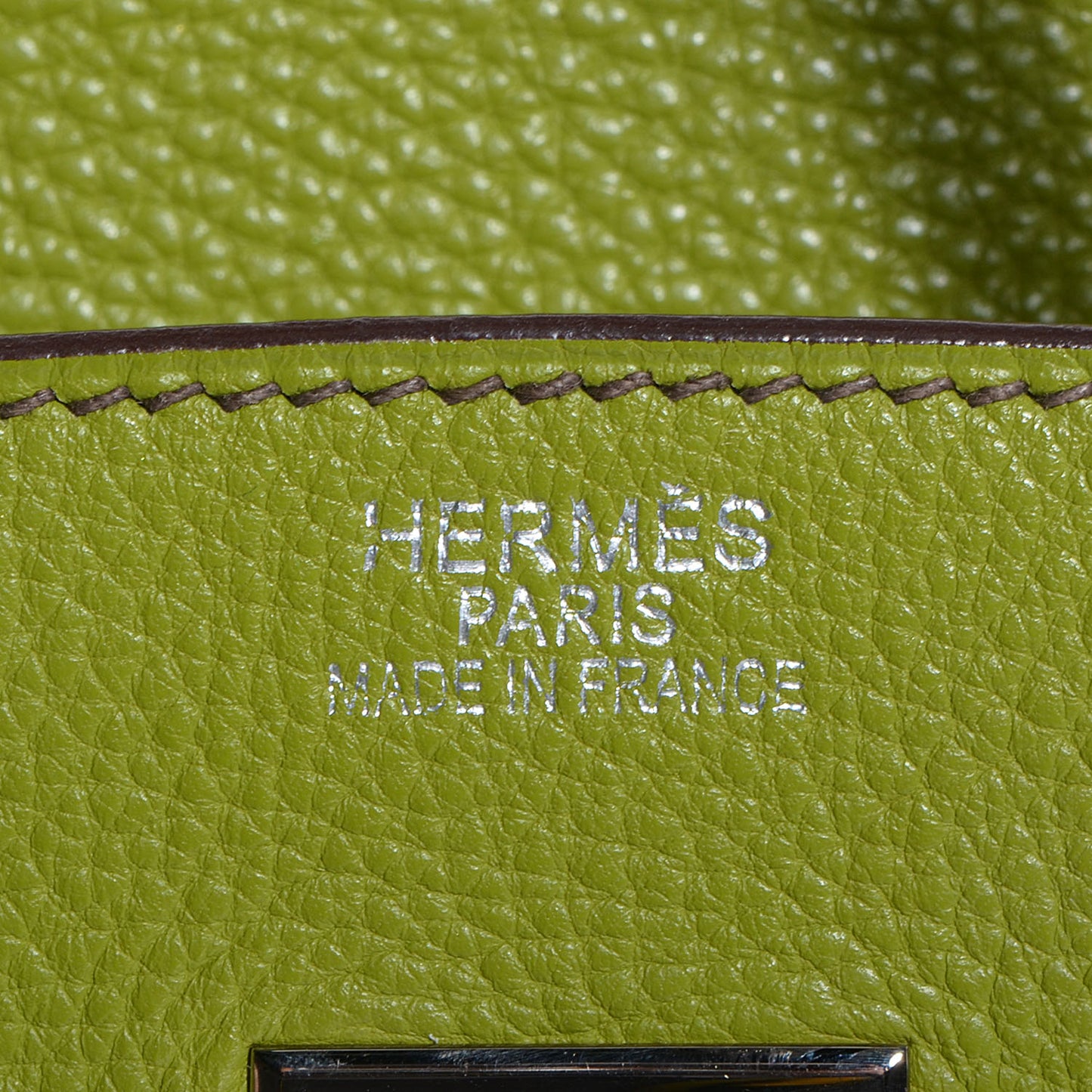 Togo Birkin 35 Vert Anis