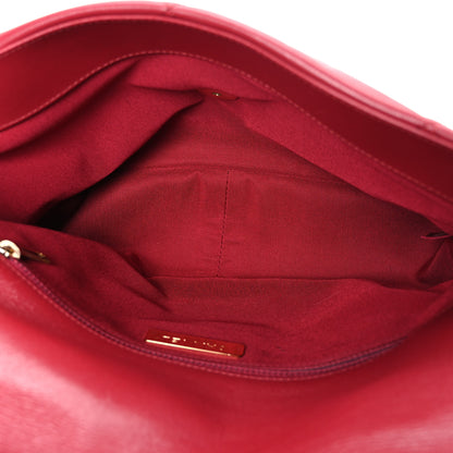 Chanel Goatskin Quilted Large Chanel 19 Flap Red 5 of 10