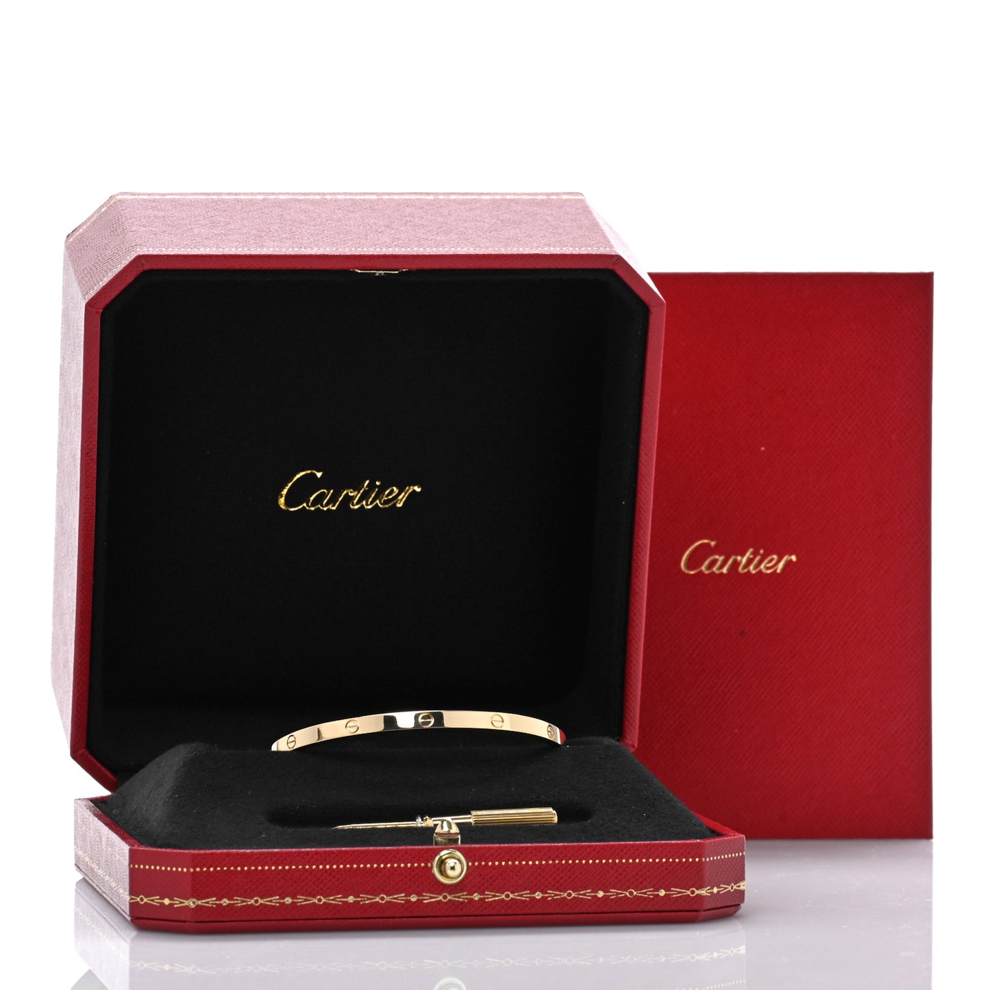 18K Yellow Gold Small LOVE Bracelet 17