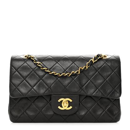 Chanel Lambskin Quilted Small Double Flap Black 1 of 10