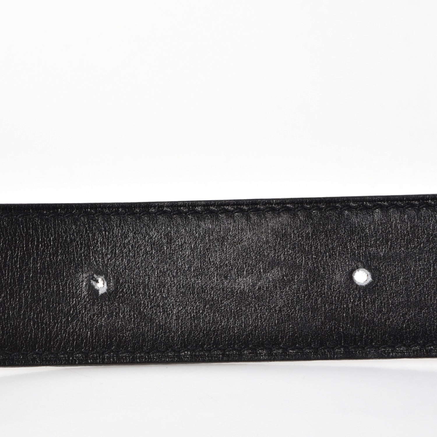 Hermes Box Togo 32mm H Belt 80 Black Chocolate 8 of 9