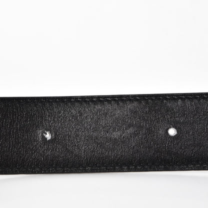 Hermes Box Togo 32mm H Belt 80 Black Chocolate 8 of 9