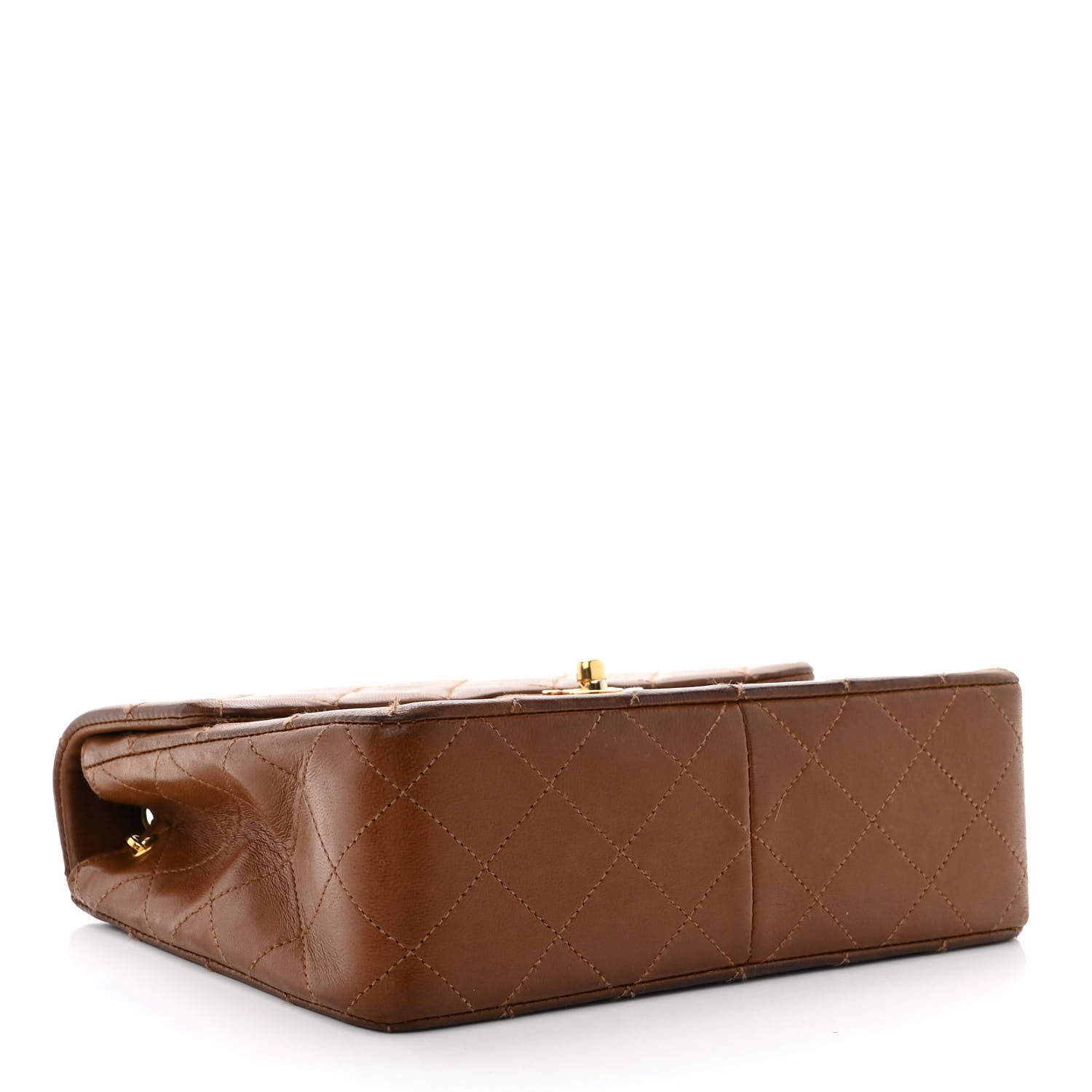 Chanel Lambskin Quilted Small Single Flap Brown 4 of 10