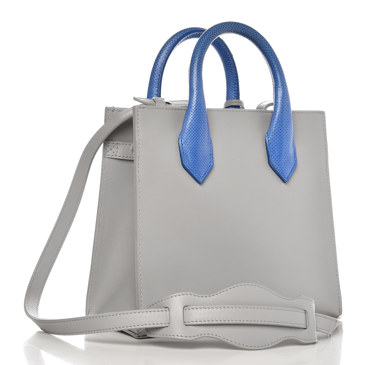 Balenciaga Smooth Calfskin Acrochord Mini All Afternoon Gris Cyan 4 of 10