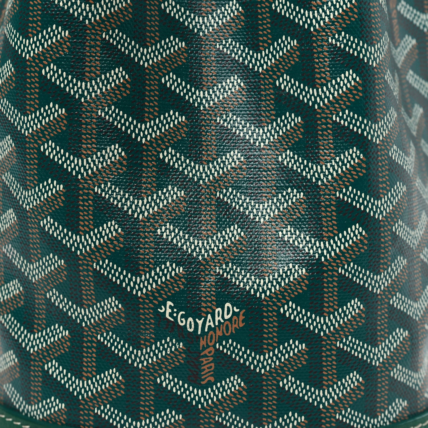 Goyardine Petit Flot Bucket Bag PM Green
