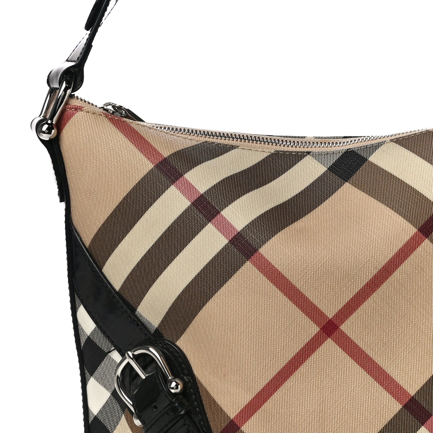 Supernova Check Buckle Hobo Black