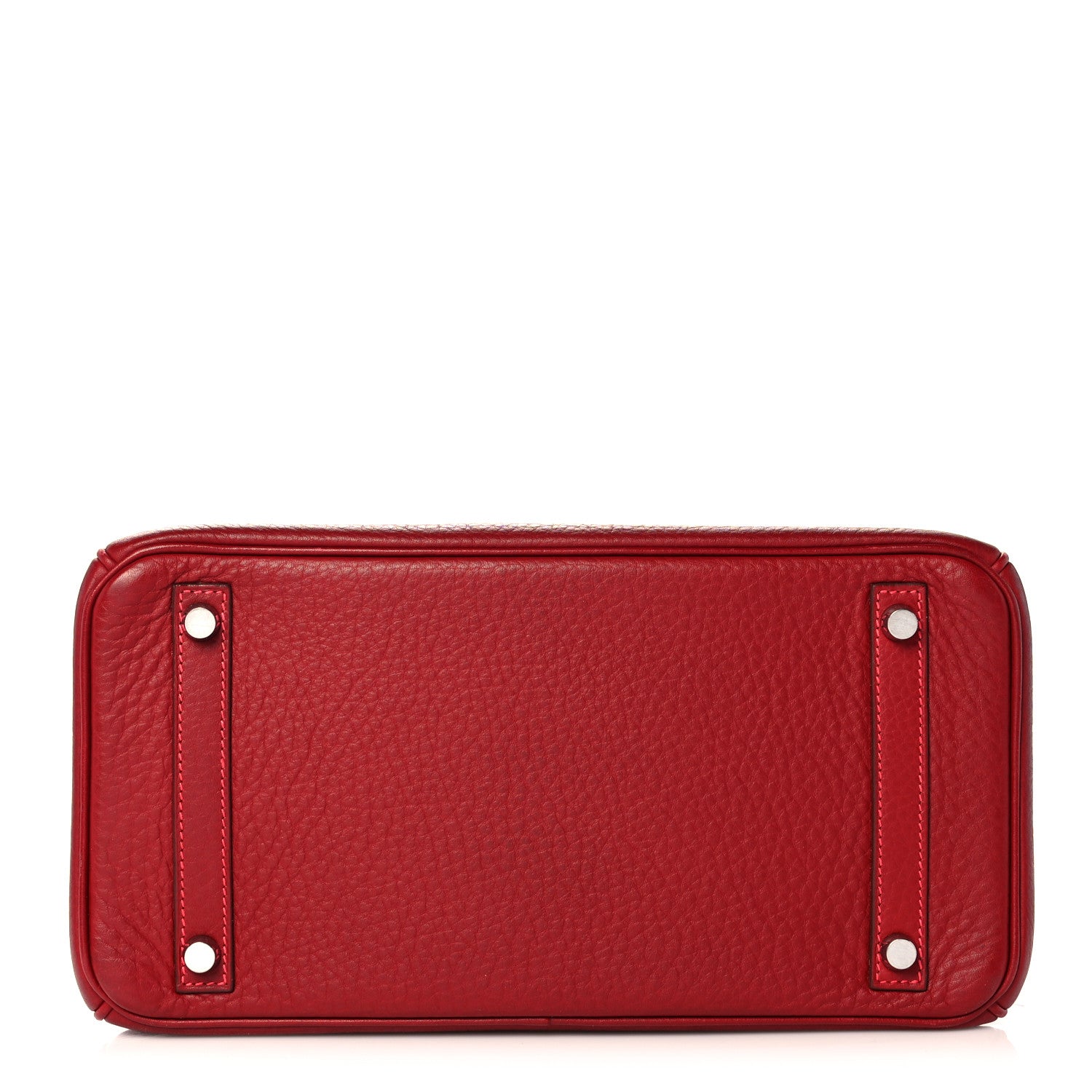 Hermes Taurillon Clemence Birkin 30 Rouge Vif 5 of 39