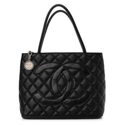 Chanel Caviar Quilted Medallion Tote Black 1 of 16