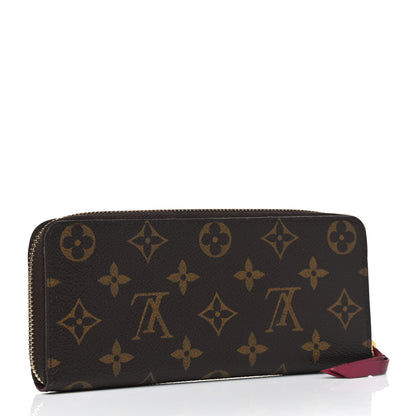 Louis Vuitton Monogram Clemence Wallet Fuchsia 2 of 5