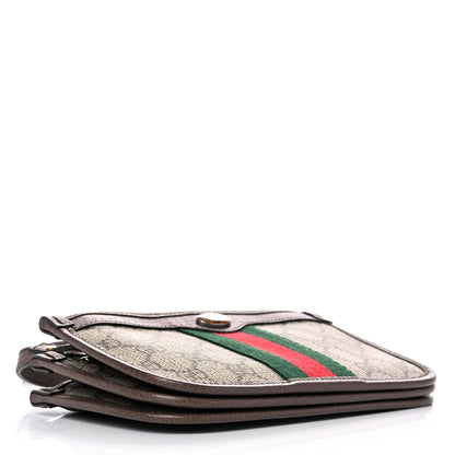 Gucci GG Supreme Monogram Web Ophidia Crossbody Beige New Acero 4 of 9