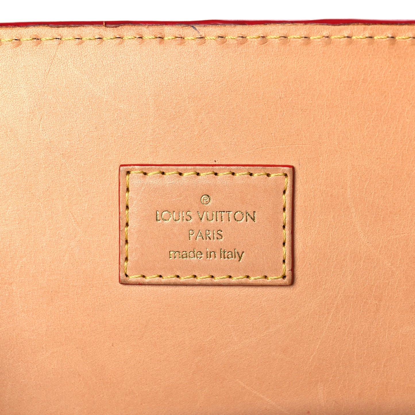 Monogram Calf Hair Spikes Iconoclasts Christian Louboutin Tote Red