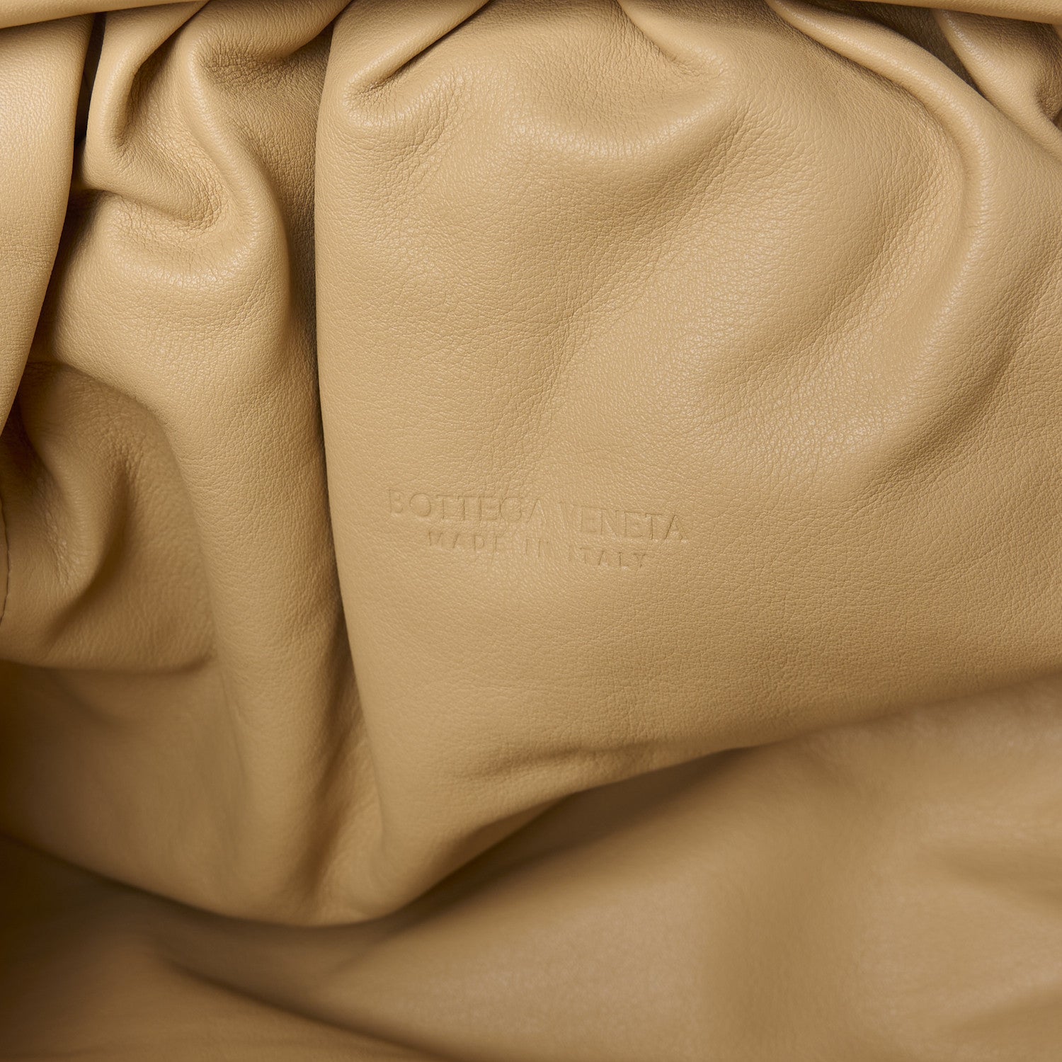 Bottega Veneta Smooth Butter Calf The Pouch Oversized Clutch Almond 6 of 11