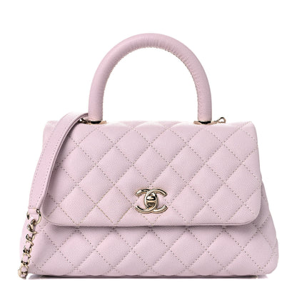 Chanel Caviar Quilted Mini Coco Handle Flap Lilas Lilac 1 of 10
