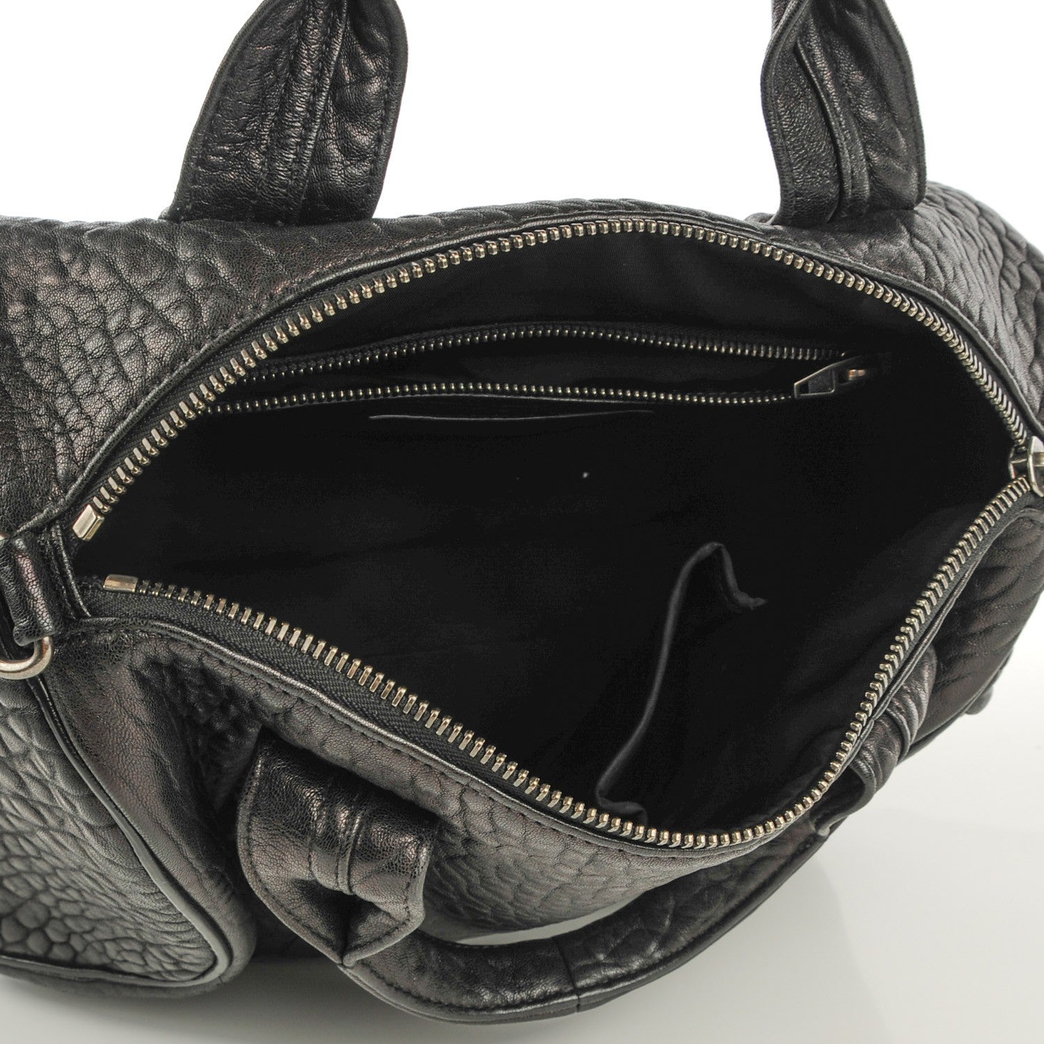 Alexander Wang Pebbled Lambskin Rocco Black Nickel Hardware 5 of 7