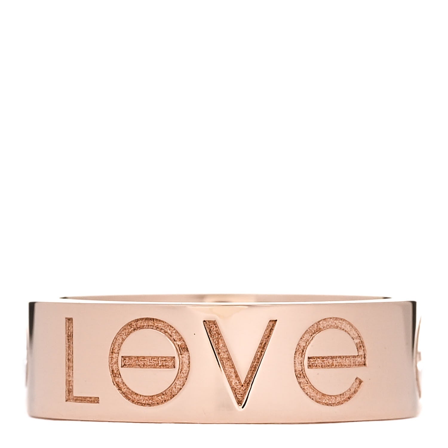 Cartier 18K Pink Gold 5.5mm Engraved LOVE Ring 50 5.25 3 of 6