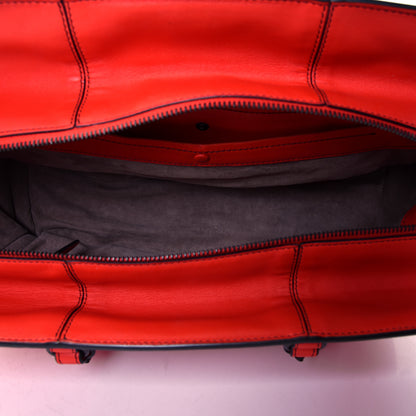 Bottega Veneta Nappa Intrecciato Medium Monaco Satchel Red 4 of 4