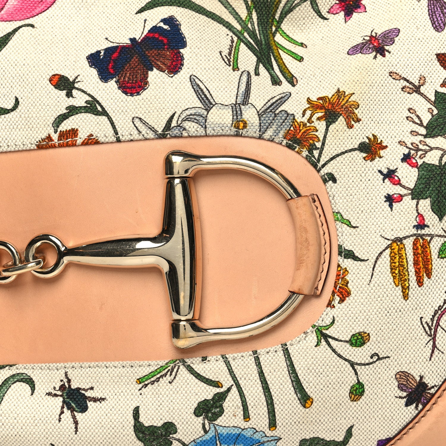 Gucci Canvas Floral Flora Hasler Hobo Beige 8 of 18