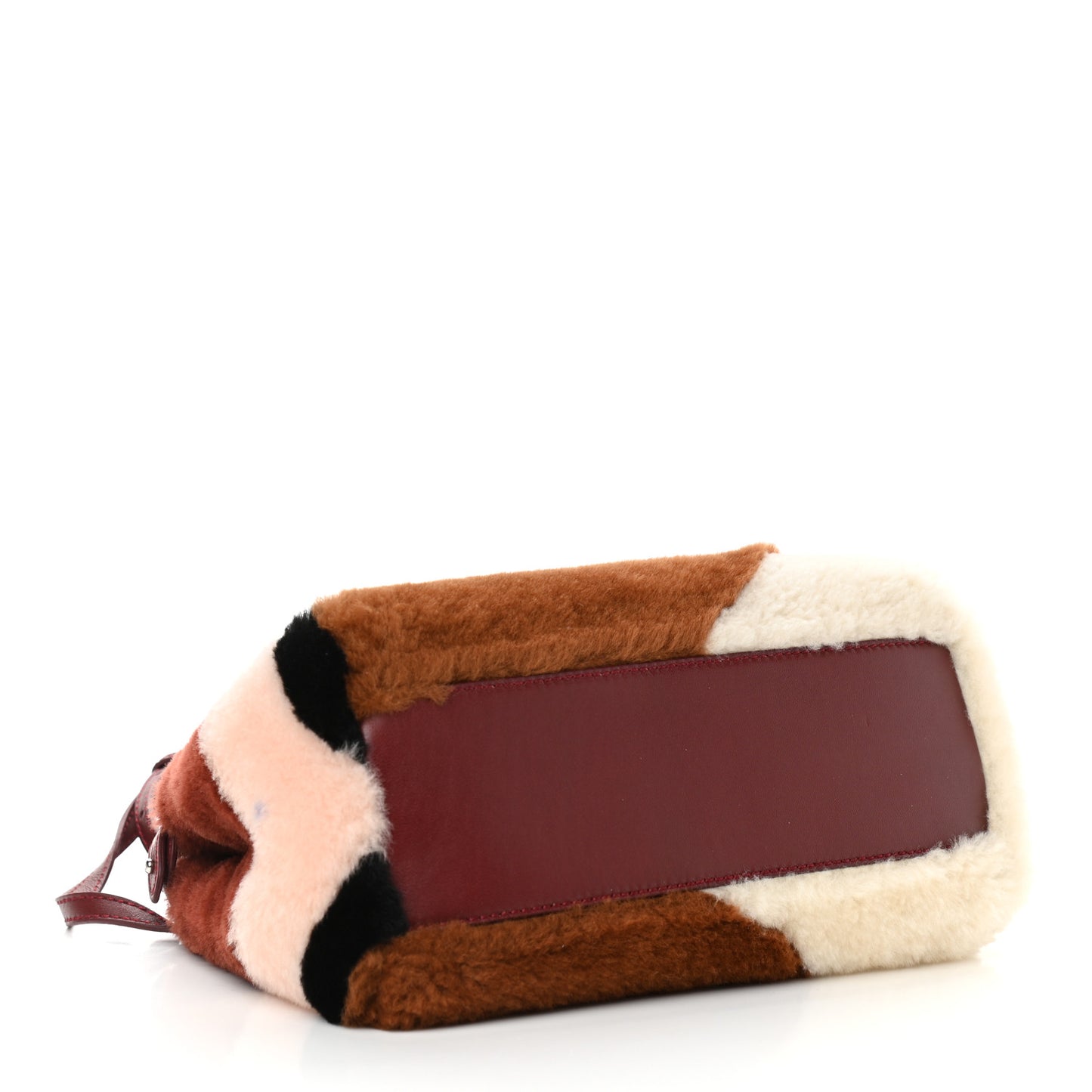 Shearling Nappa Mini Peekaboo Iconic Satchel Multicolor