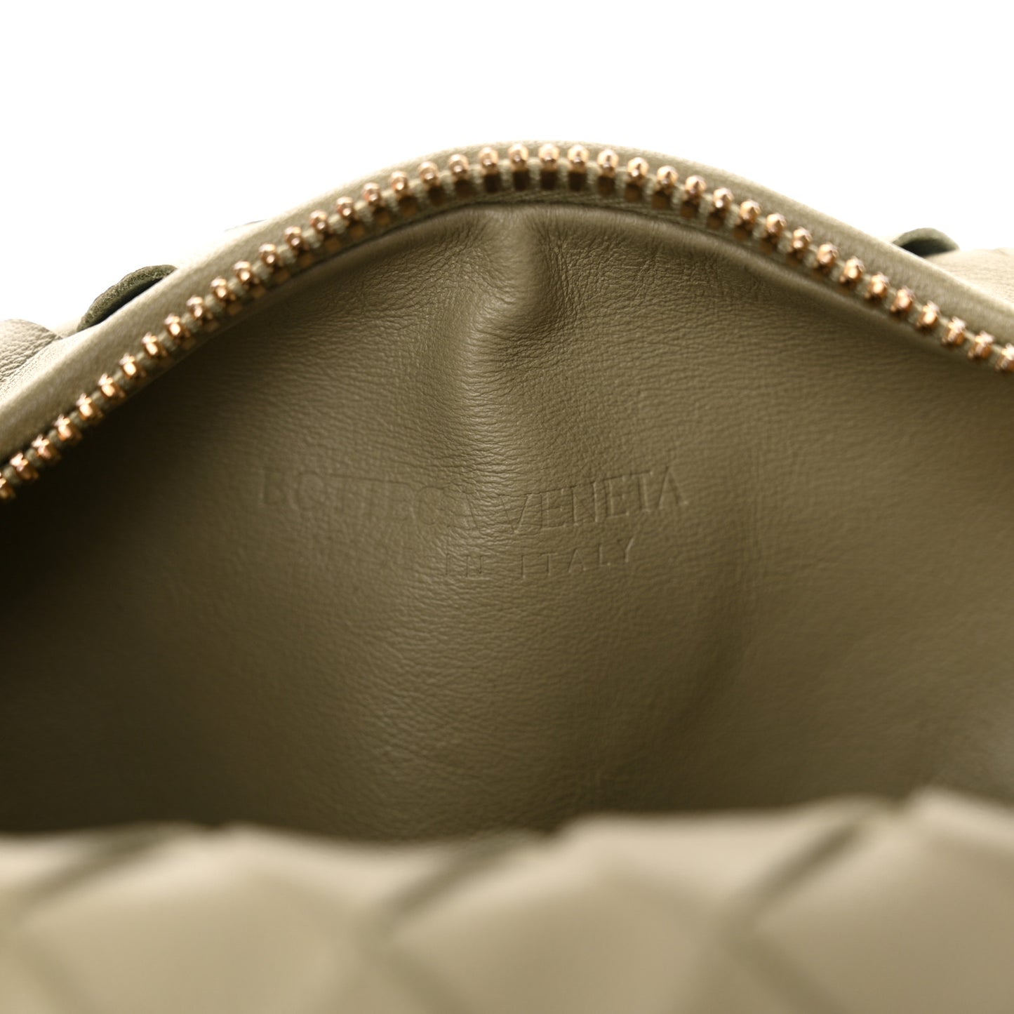 Nappa Intrecciato Mini Jodie Travertine