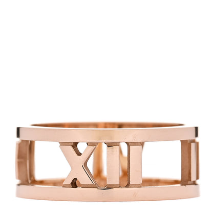 Tiffany 18K Rose Gold Atlas Open Ring 49 4.75 1 of 5