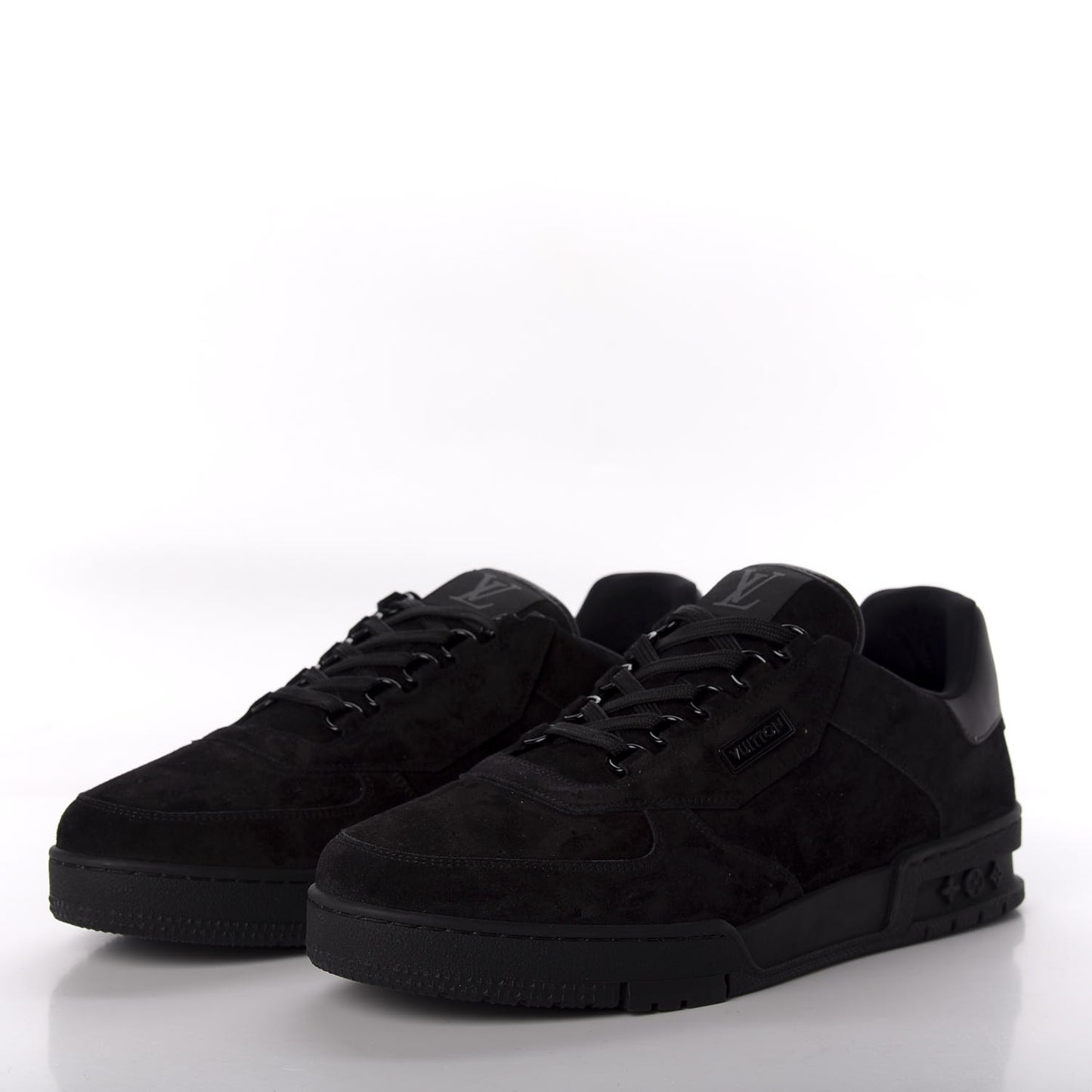 Suede Uniform Sneakers 9.5 Black