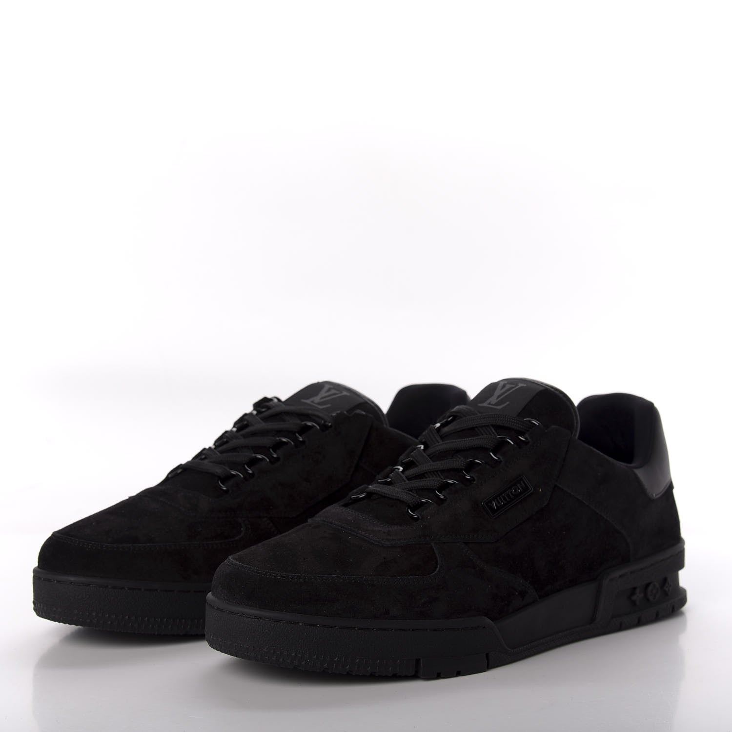 Louis Vuitton Suede Uniform Sneakers 9.5 Black 3 of 10