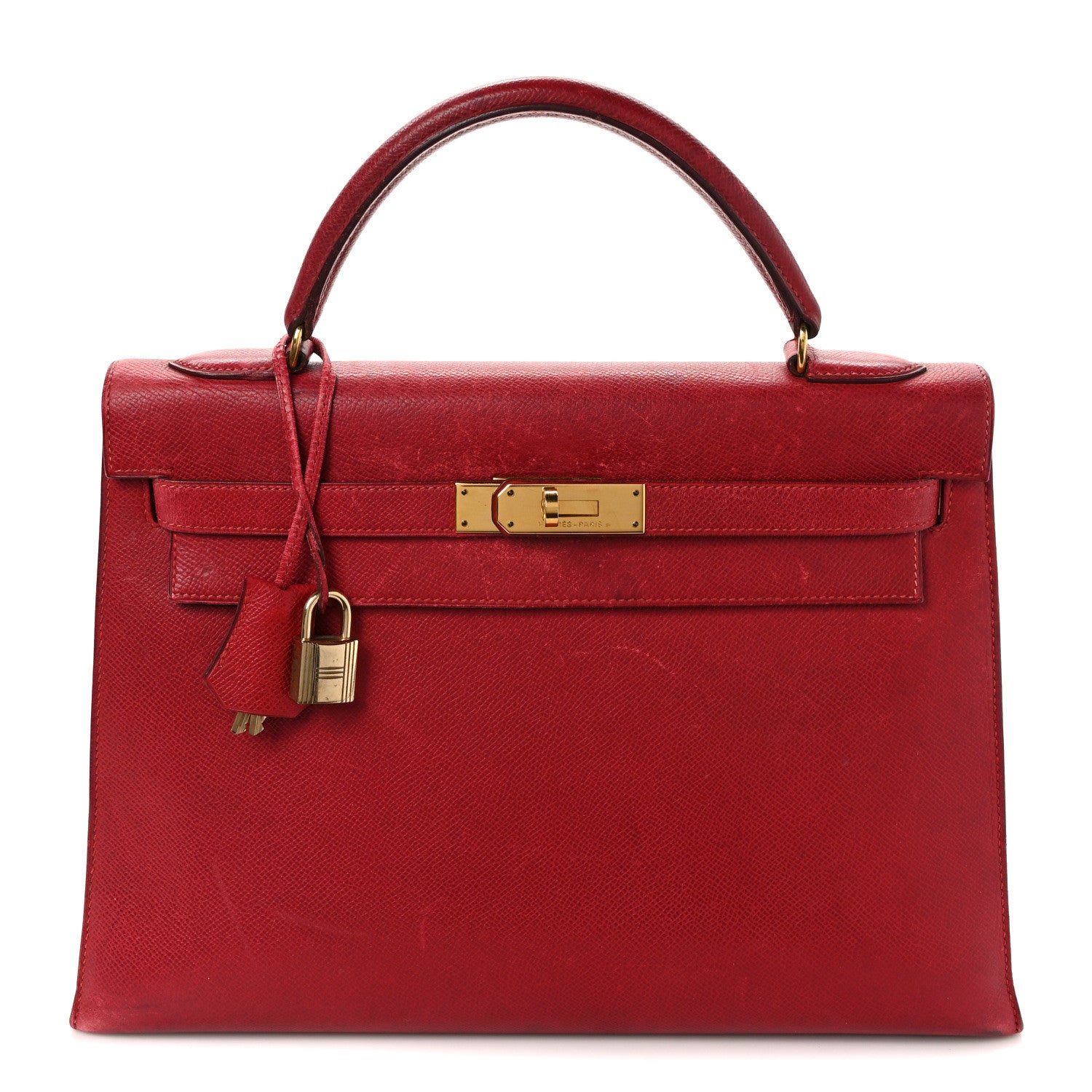 Hermes Courchevel Kelly Sellier 32 Rouge Vif 1 of 14