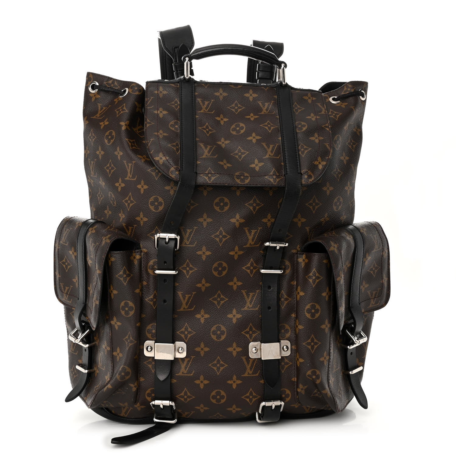 Louis Vuitton Monogram Macassar Christopher Backpack 1 of 13
