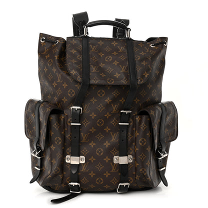 Louis Vuitton Monogram Macassar Christopher Backpack 1 of 13