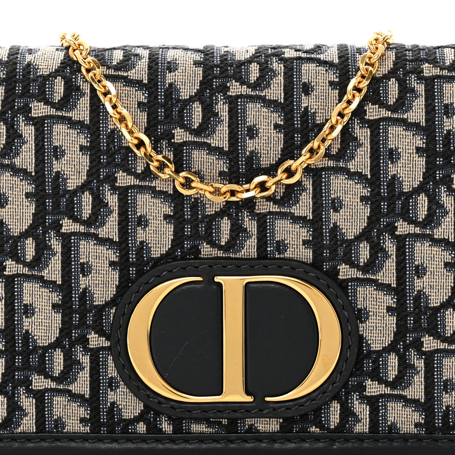 Christian Dior Oblique 30 Montaigne 2-In-1 Pouch Blue 8 of 10
