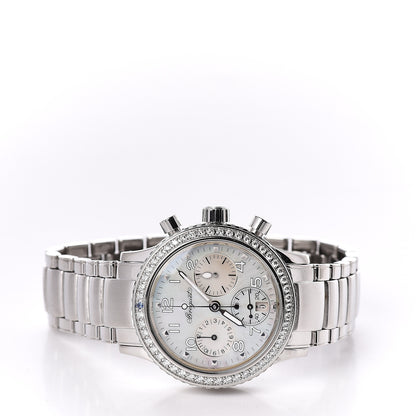 Breguet Stainless Steel Diamond Bezel Sapphire Blue Mother of Pearl 33mm Type XX Transatlantique Automatic Watch 4821ST/59/S76 3 of 7