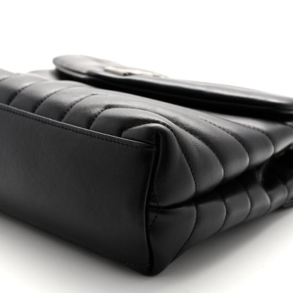 Saint Laurent Calfskin Y Quilted Monogram Small Loulou Chain Satchel Black 10 of 10