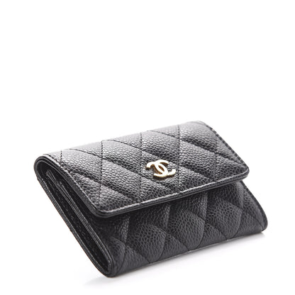 Chanel Caviar Quilted Flap Card Holder Black 3 of 7