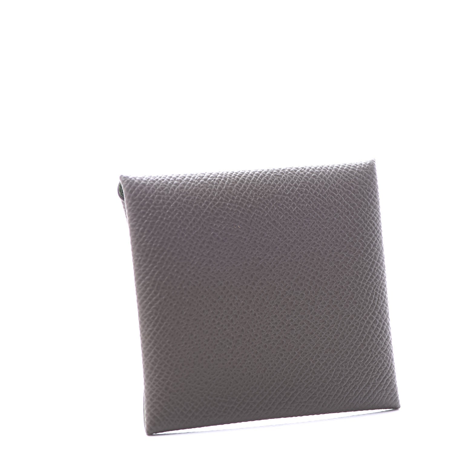 Hermes Epsom Bastia Verso Coin Purse Gris Etain Vert Criquet 2 of 7