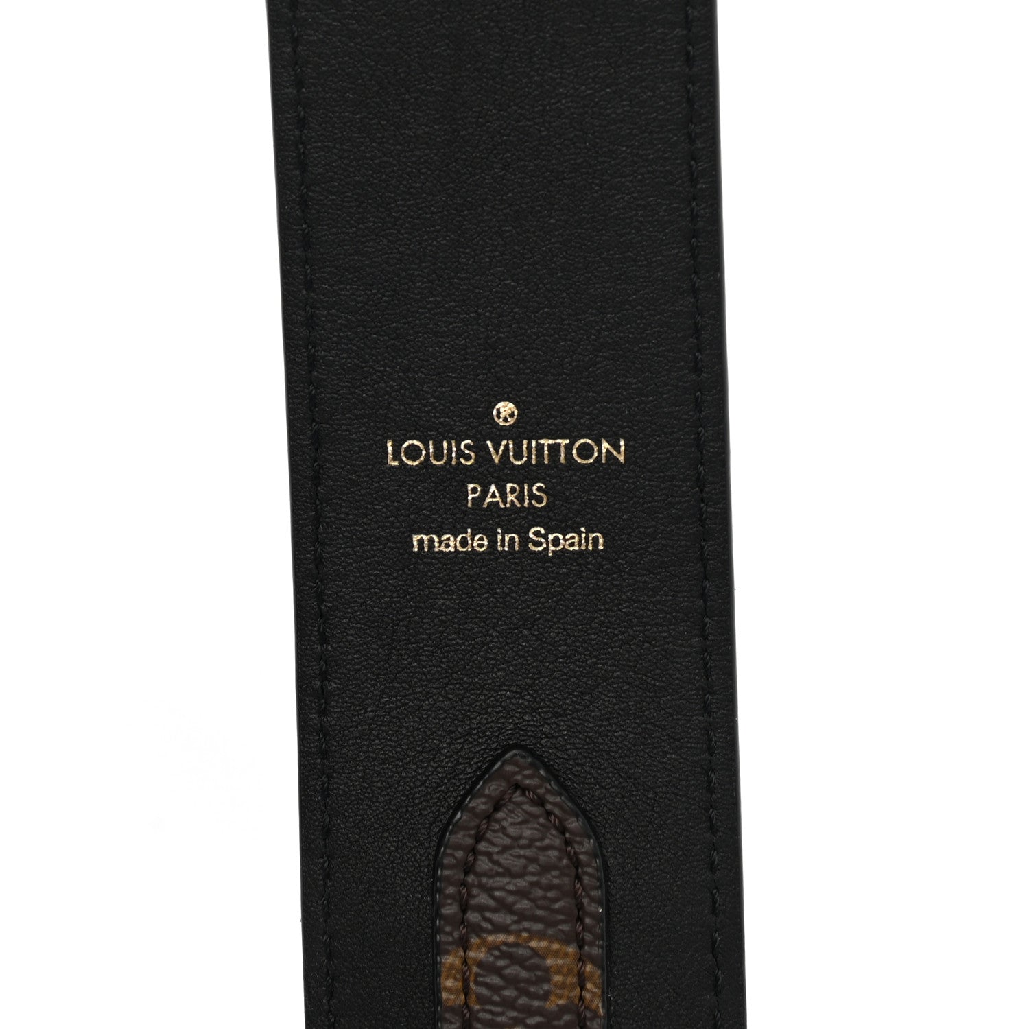 Louis Vuitton Monogram Bandouliere Shoulder Strap Black 4 of 5