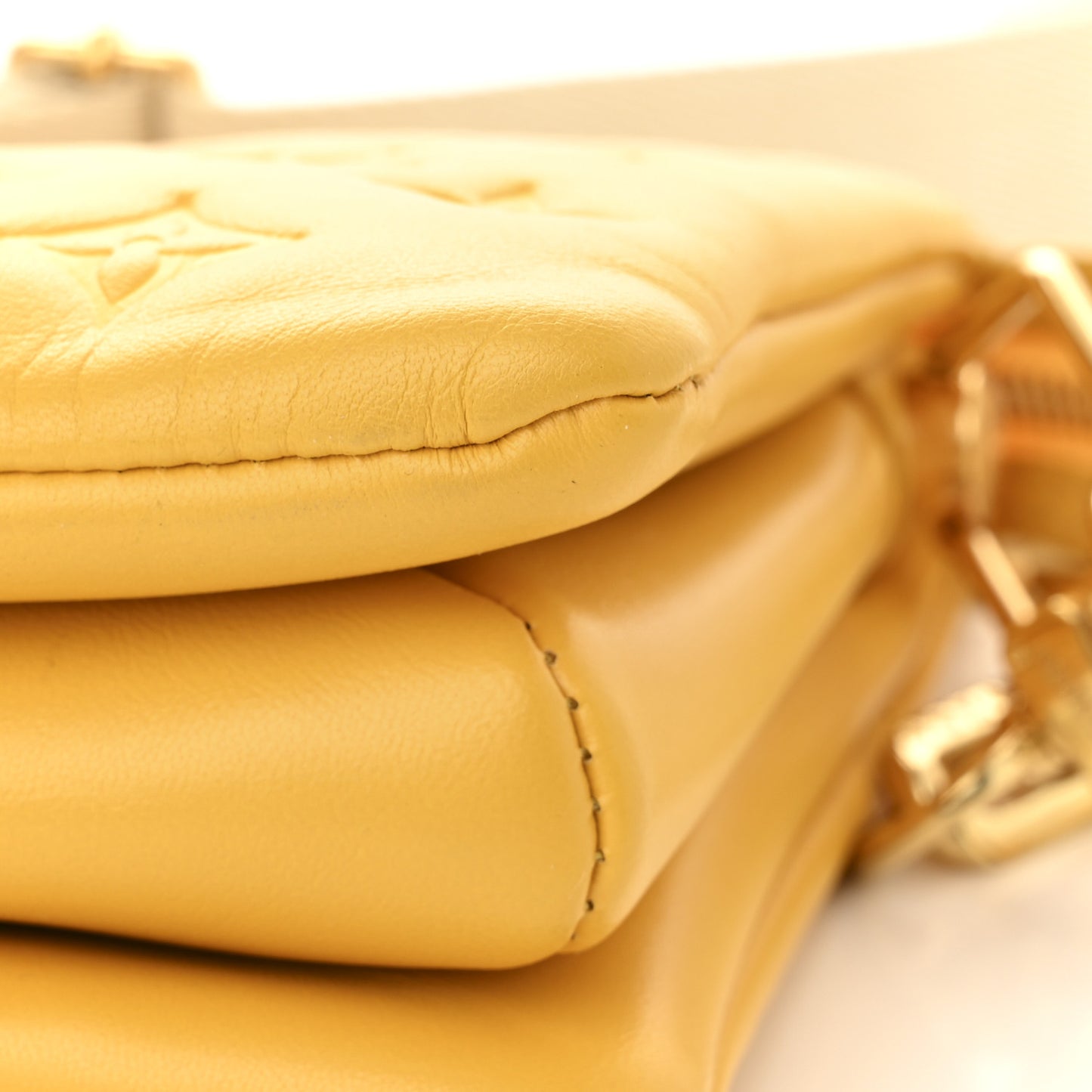 Lambskin Embossed Monogram Coussin PM Sunflower