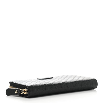 Gucci Microguccissima Zip Around Wallet Black 4 of 9