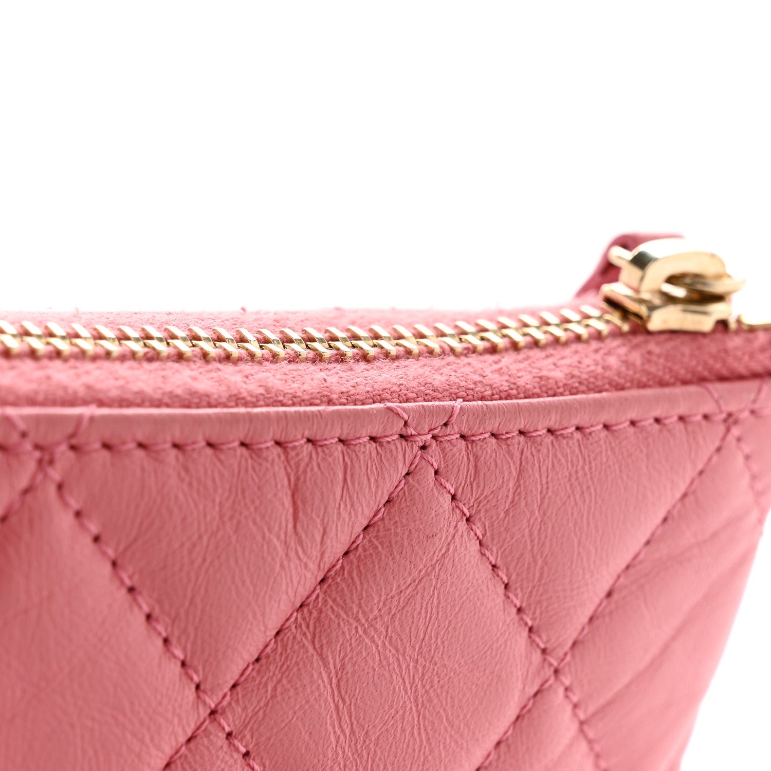 Chanel Aged Calfskin Quilted Small Reissue Cosmetic Case Pink 10 of 10