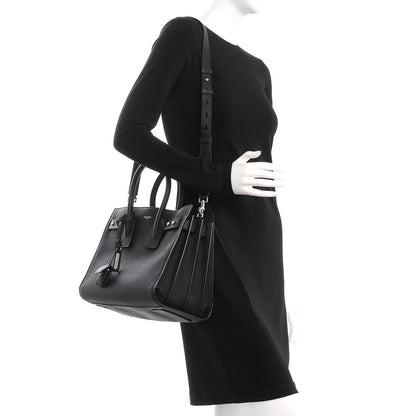 Saint Laurent Grained Calfskin Small Supple Sac De Jour Black 2 of 11