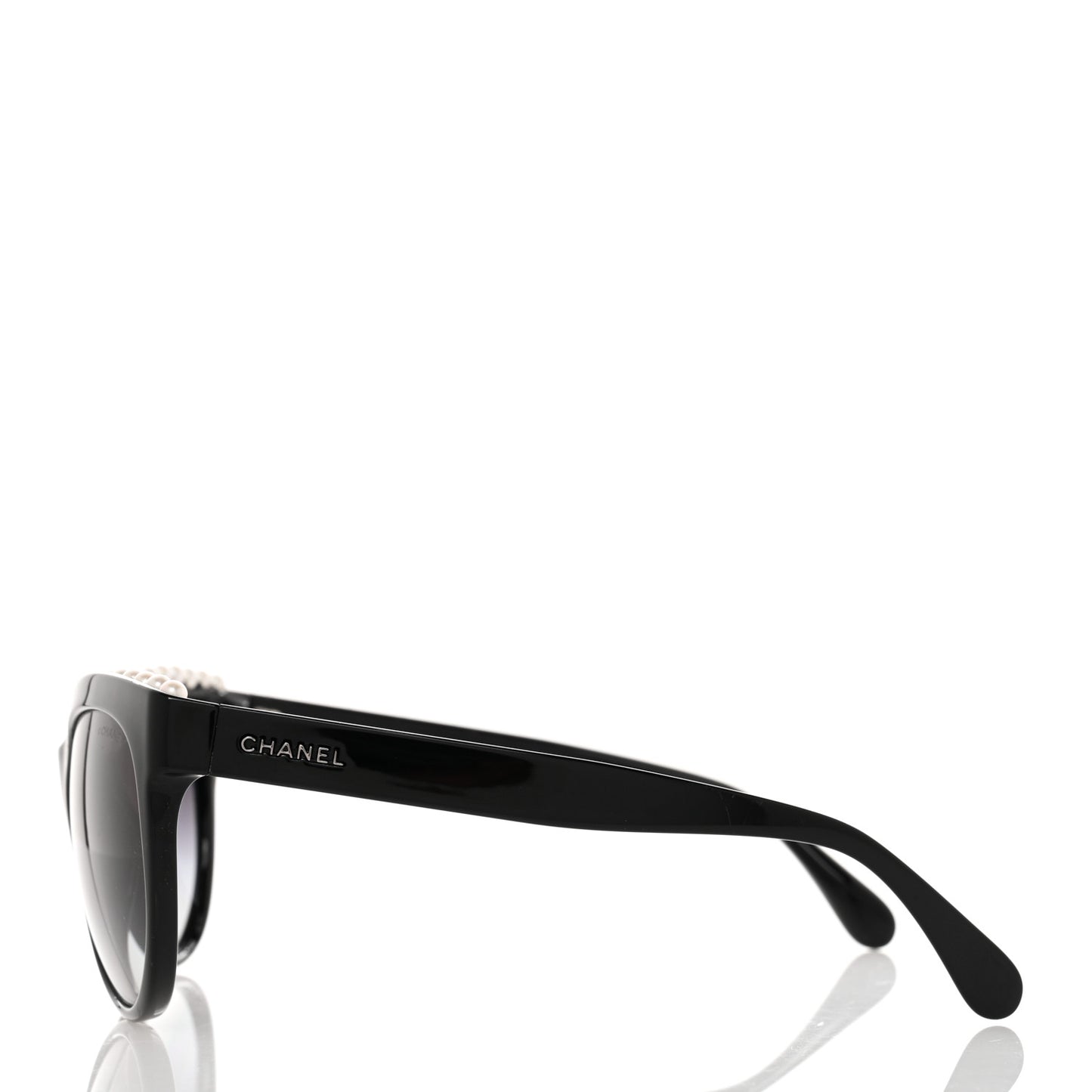 Freshwater Cultured Pearl Butterfly Sunglasses 6040-H Black