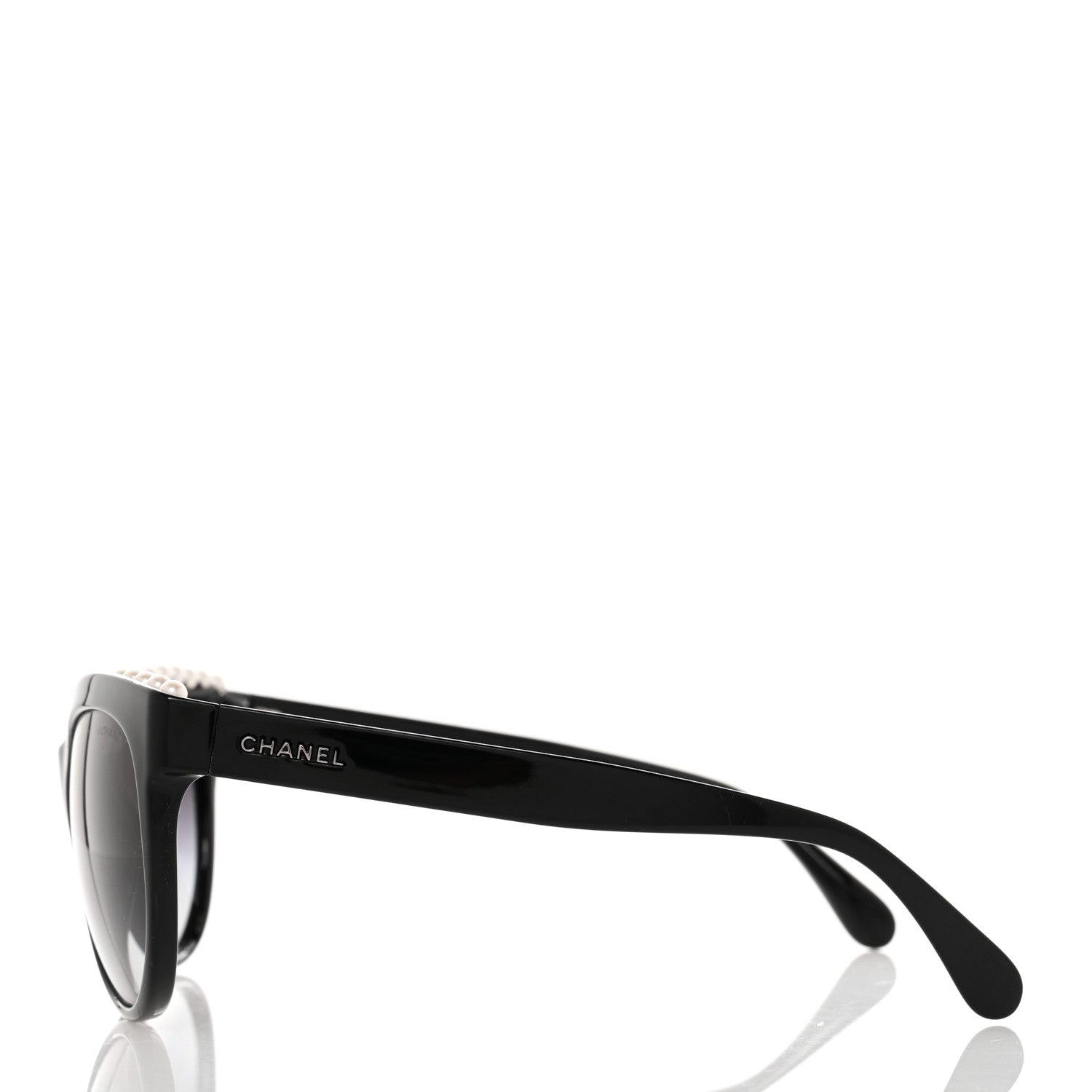 Chanel Freshwater Cultured Pearl Butterfly Sunglasses 6040-H Black 3 of 9