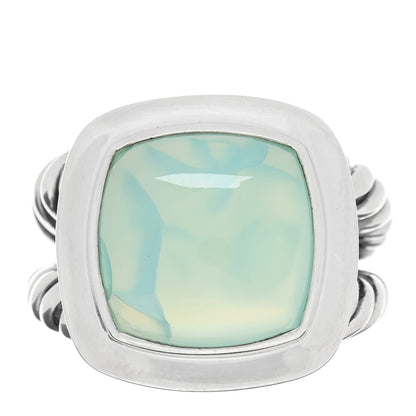 David Yurman Sterling Silver Chalcedony 14mm Albion Ring 55 7.25 1 of 4