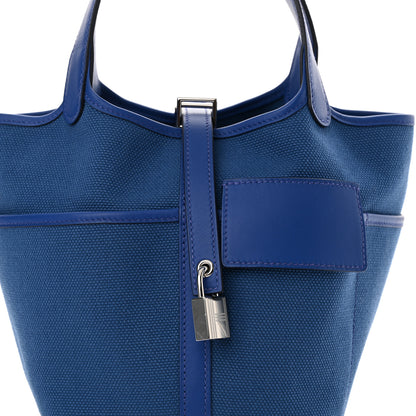Hermes Toile Goeland Swift Cargo Picotin Lock 18 Bleu France 8 of 11